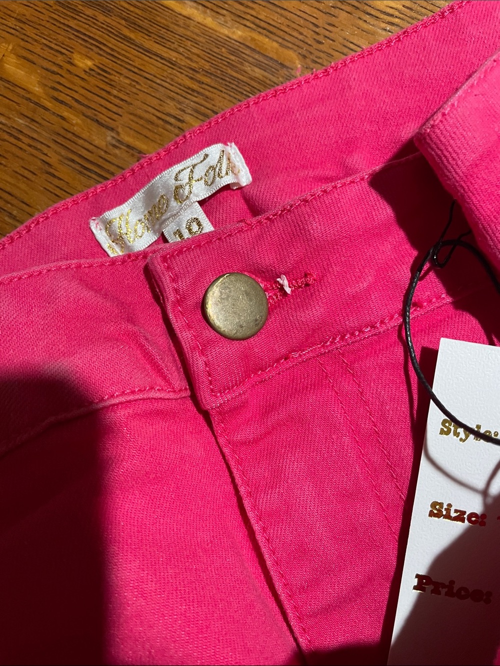Women’s Flare Jeans in Hot Pink - Picture 6 of 6
